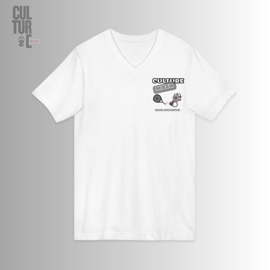 Culture Mask - Camiseta "Padel Queen" V-Neck | Algodón Premium y Estilo Deportivo