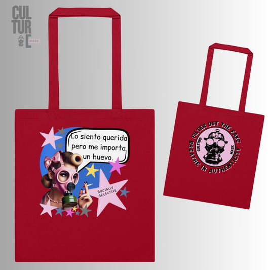 Bolsa de tela Me importa un huevo · Culture Mask