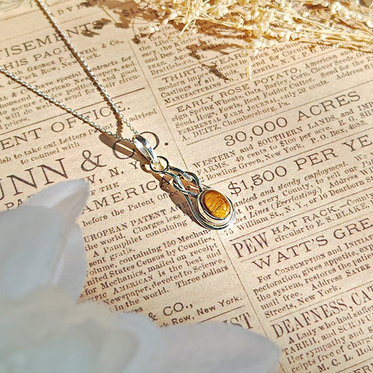 Visttcool * Colgante Arwen Ojo de Tigre y Plata de Ley 925