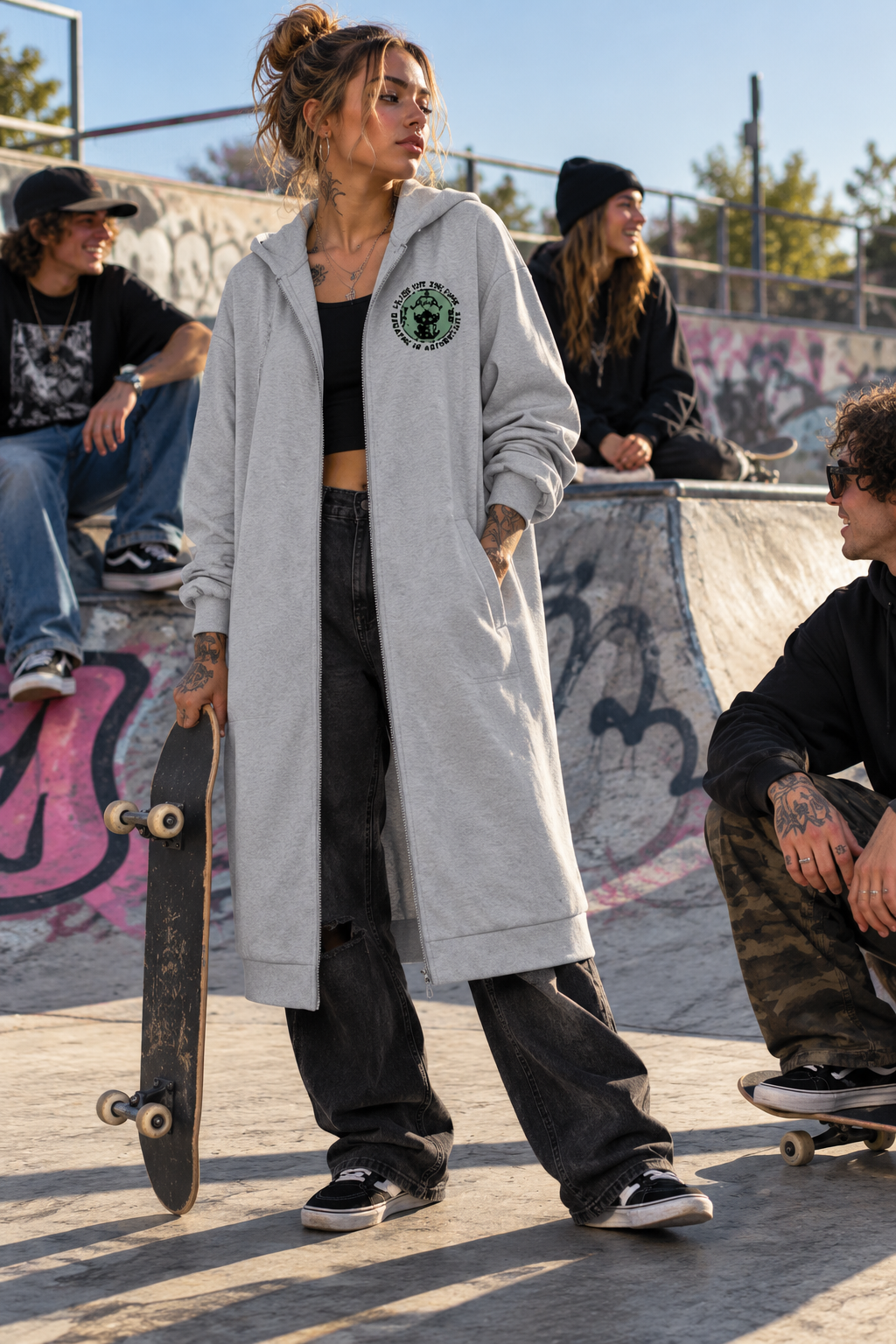 Chaqueta Sudadera Larga Culture Mask · Filter Out The Fake