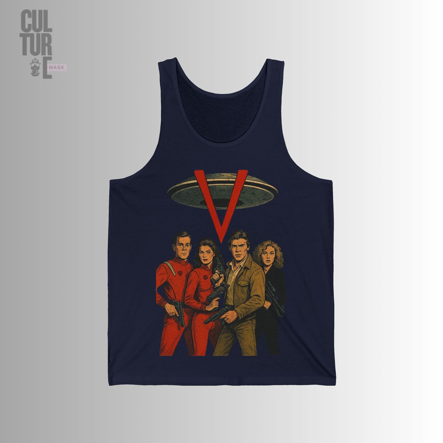 Culture Mask - "V: The Final Battle" Retro Art Tank Top |