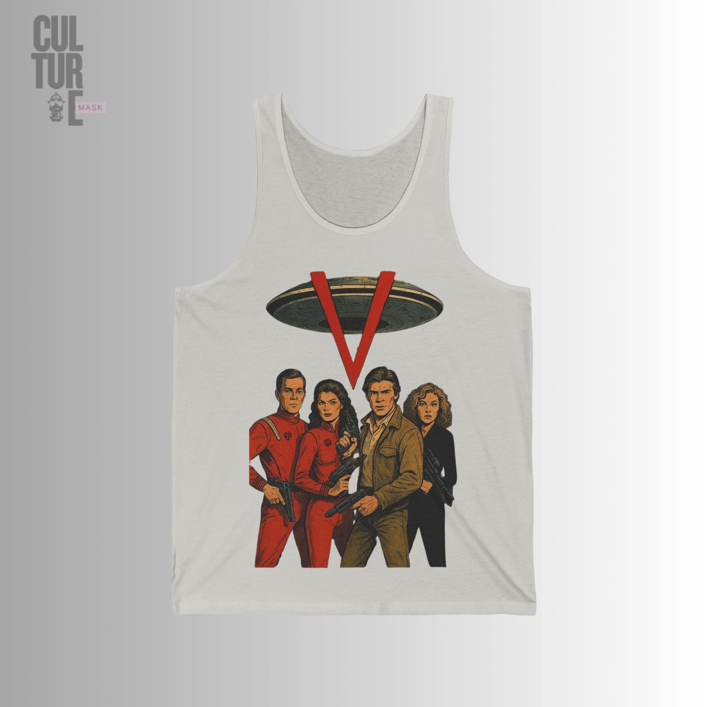 Culture Mask - "V: The Final Battle" Retro Art Tank Top |