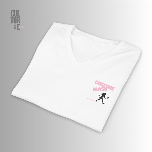 Camiseta pádel— 'Por qué pierdo yo al pádel?' Retro Pin-Up V‑Neck