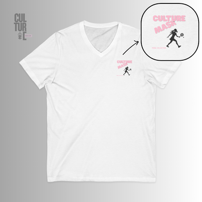 Camiseta pádel— 'Por qué pierdo yo al pádel?' Retro Pin-Up V‑Neck