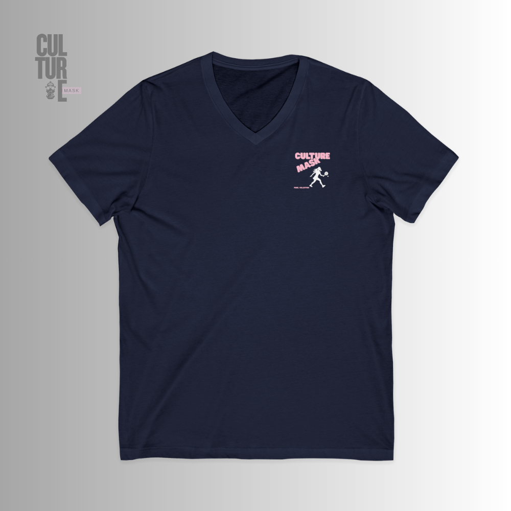 Camiseta pádel— 'Por qué pierdo yo al pádel?' Retro Pin-Up V‑Neck