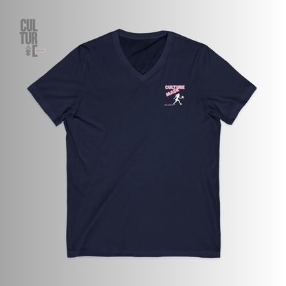 Camiseta pádel— 'Por qué pierdo yo al pádel?' Retro Pin-Up V‑Neck