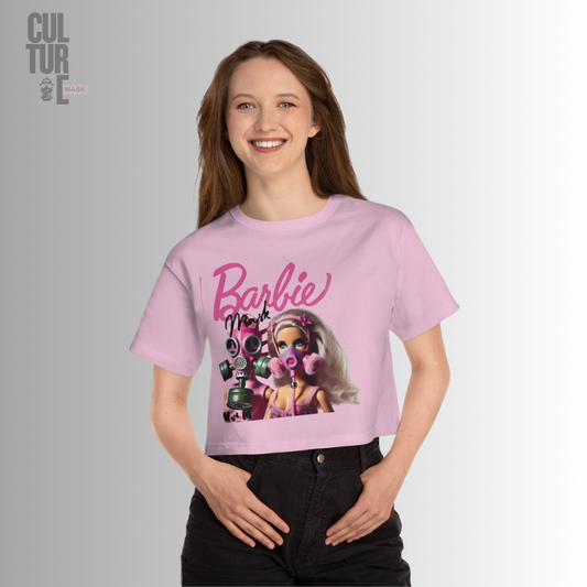 CULTURE MASK "Barbie Mask" Heritage Crop Top | Culture Mask Collection