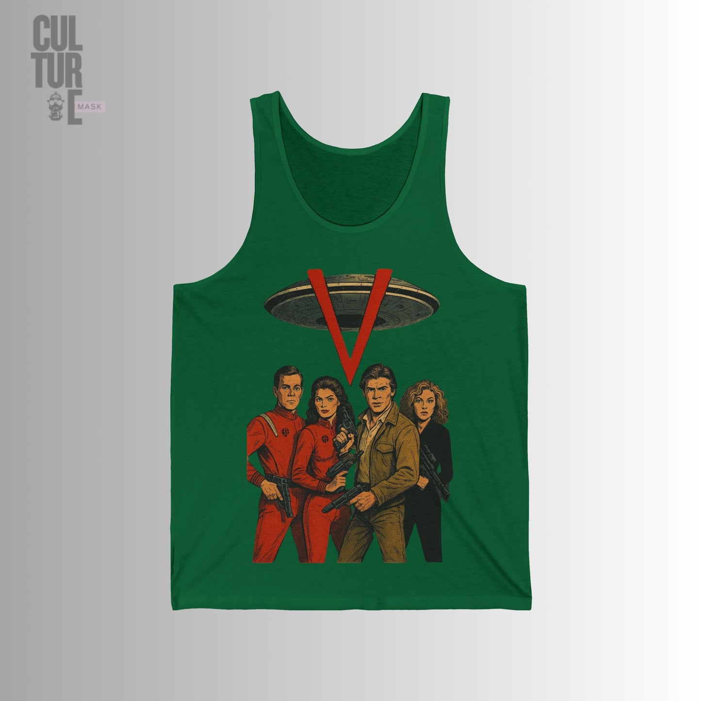 Culture Mask - "V: The Final Battle" Retro Art Tank Top |
