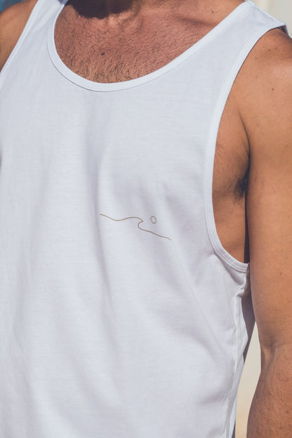 Visttcool - "Minimal Wave" Unisex T-Shirt | Organic White Cotton