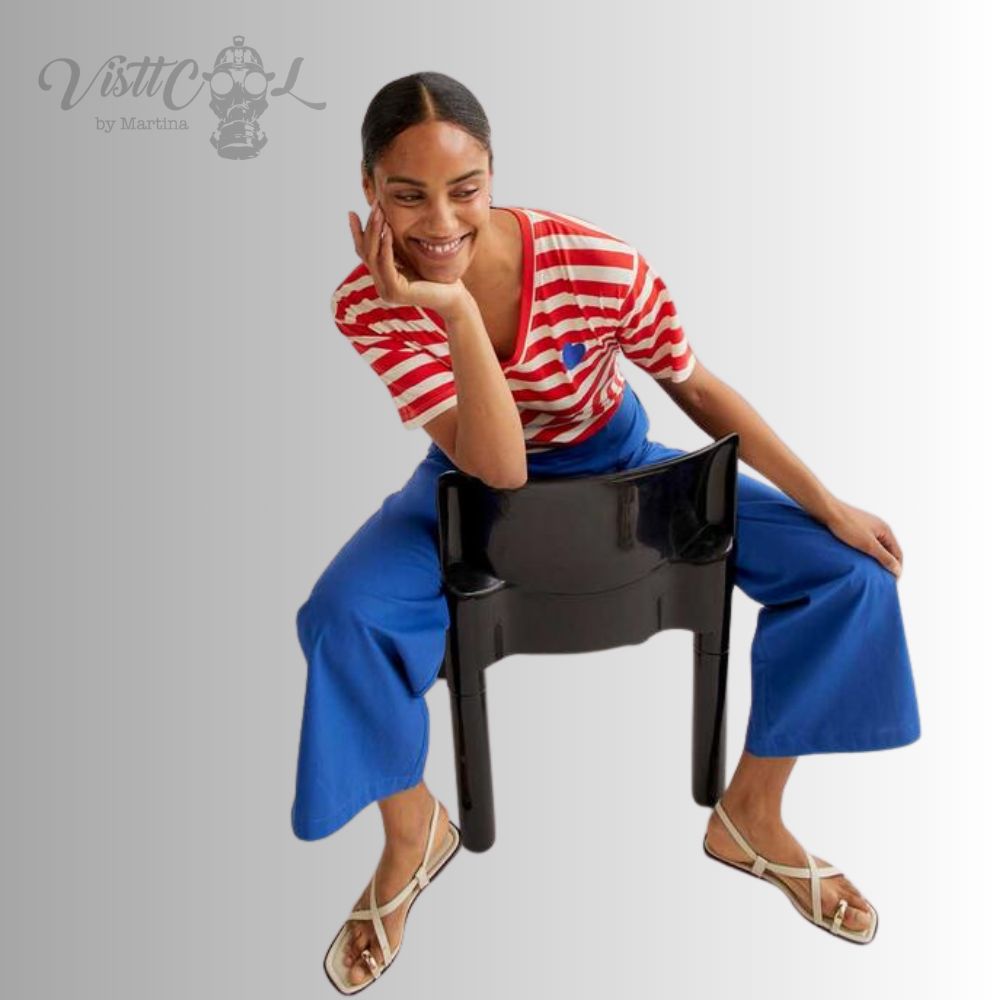 Camiseta "Blue Heart" Stripes | Visttcool