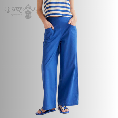 Pantalón Wide-Leg Azul | Visttcool