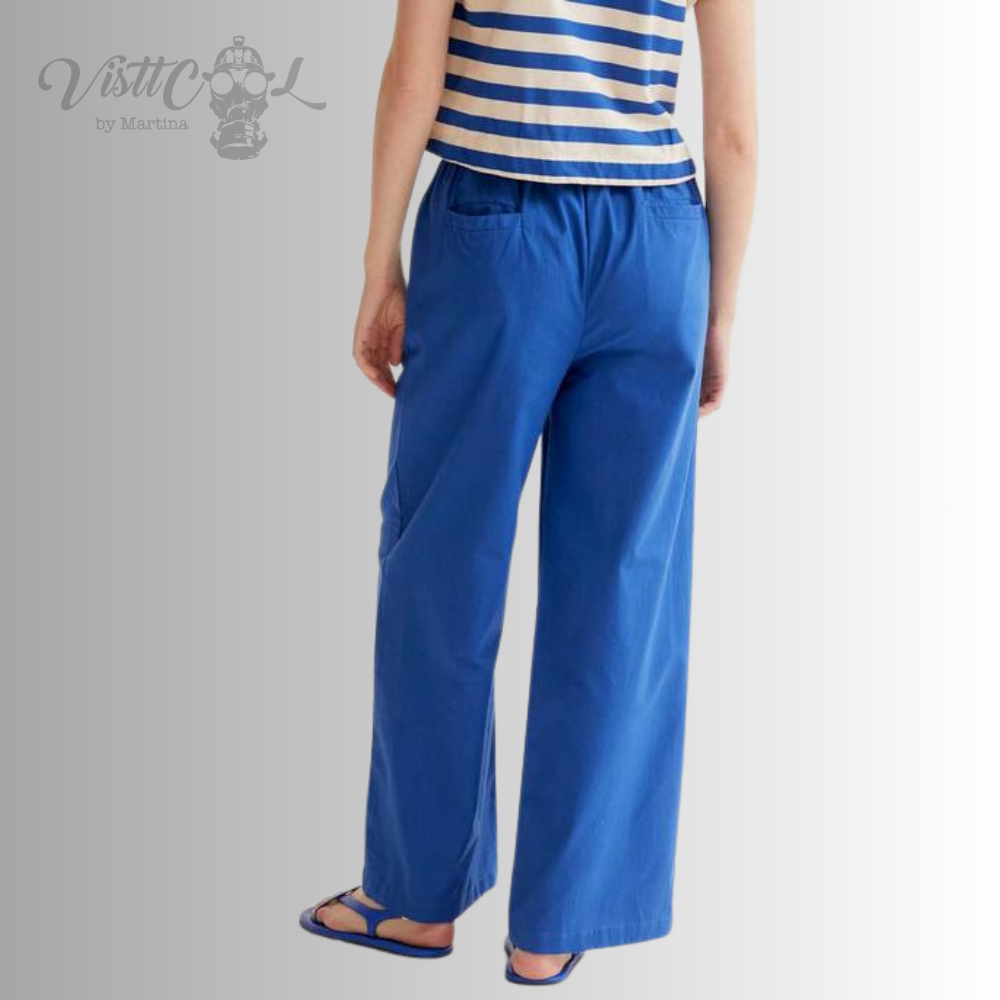 Pantalón Wide-Leg Azul | Visttcool