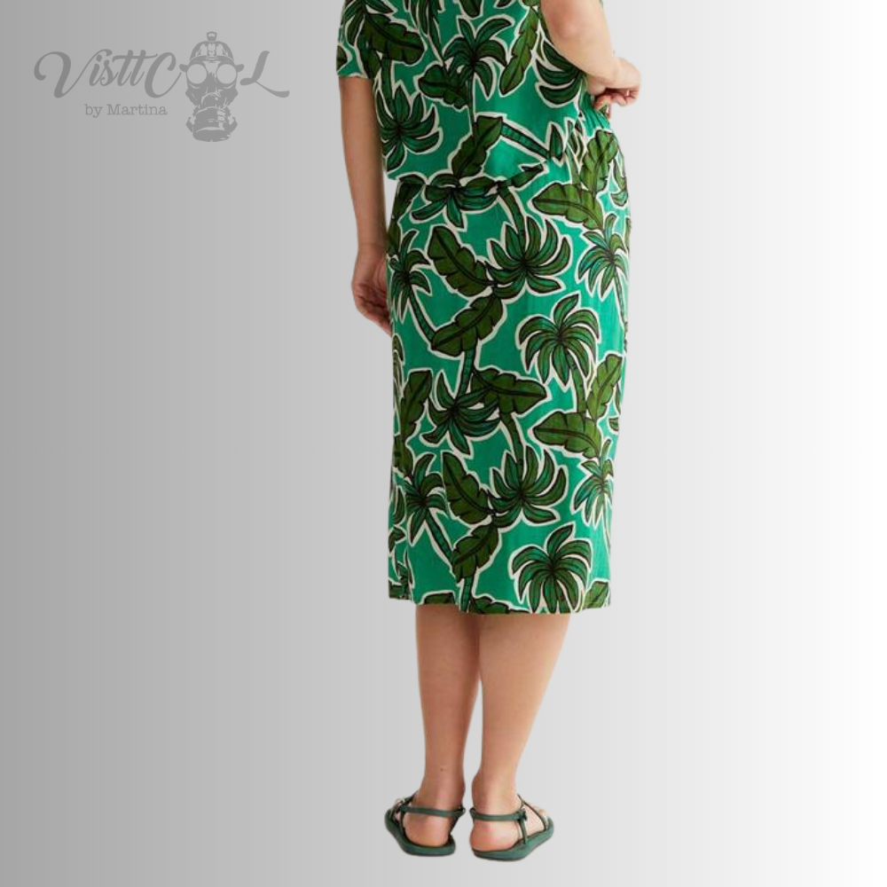 Falda Midi "Green Palm" | Visttcool