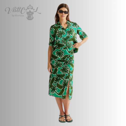 Falda Midi "Green Palm" | Visttcool