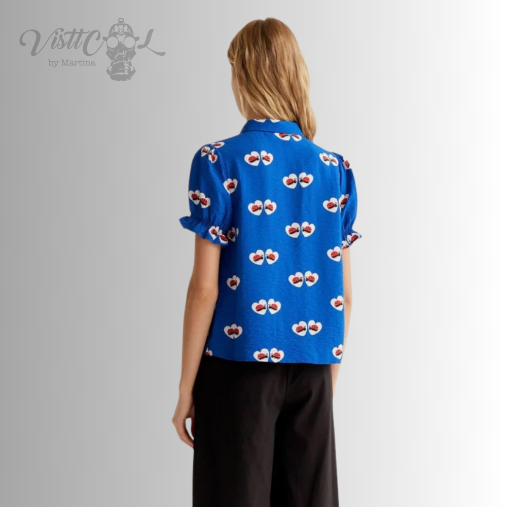 "Ladybug Blue" Blouse | Visttcool
