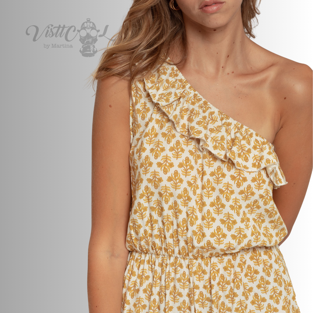 Visttcool- Mono Largo Asimétrico "Aitana" | Estampa Floral Boho