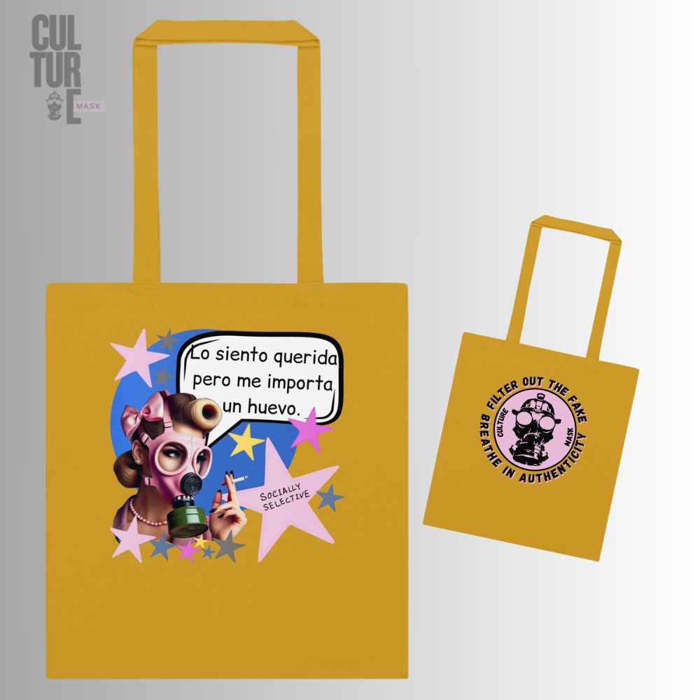 Bolsa de tela Me importa un huevo · Culture Mask