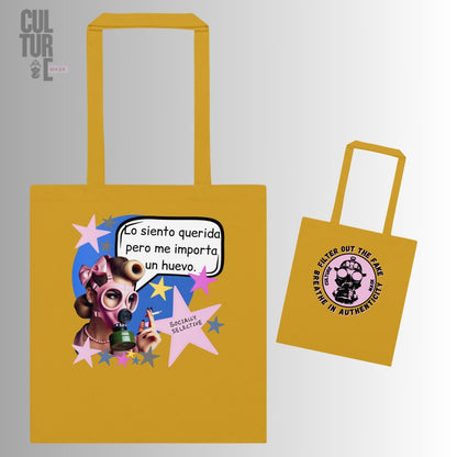 Bolsa de tela Me importa un huevo · Culture Mask