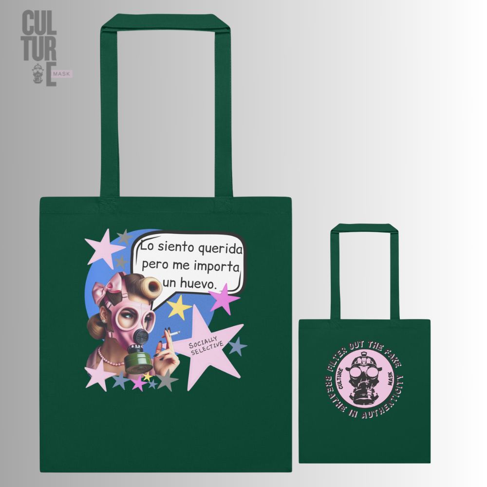 Bolsa de tela Me importa un huevo · Culture Mask