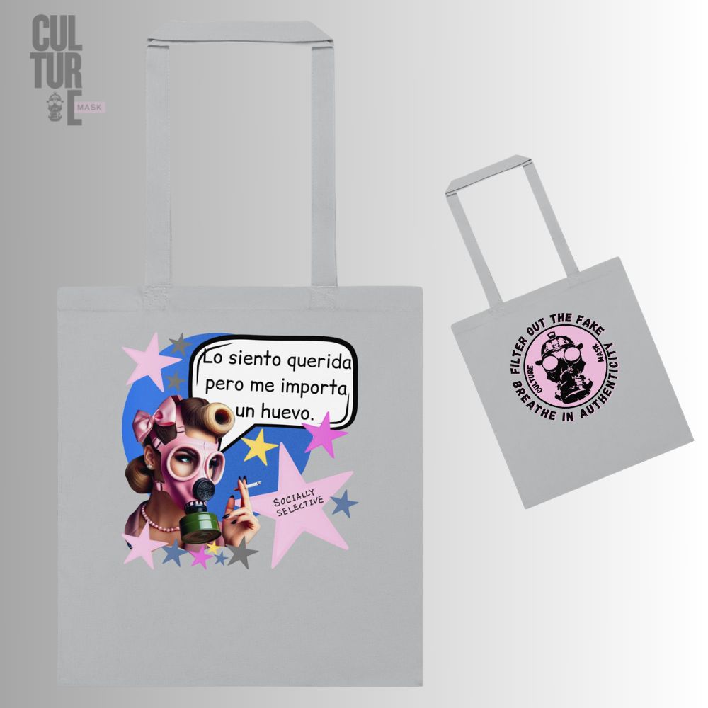 Bolsa de tela Me importa un huevo · Culture Mask