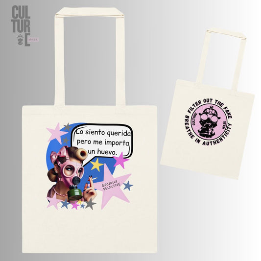 Bolsa de tela Me importa un huevo · Culture Mask