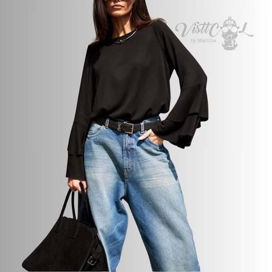 Blusa negra  .Pure Class