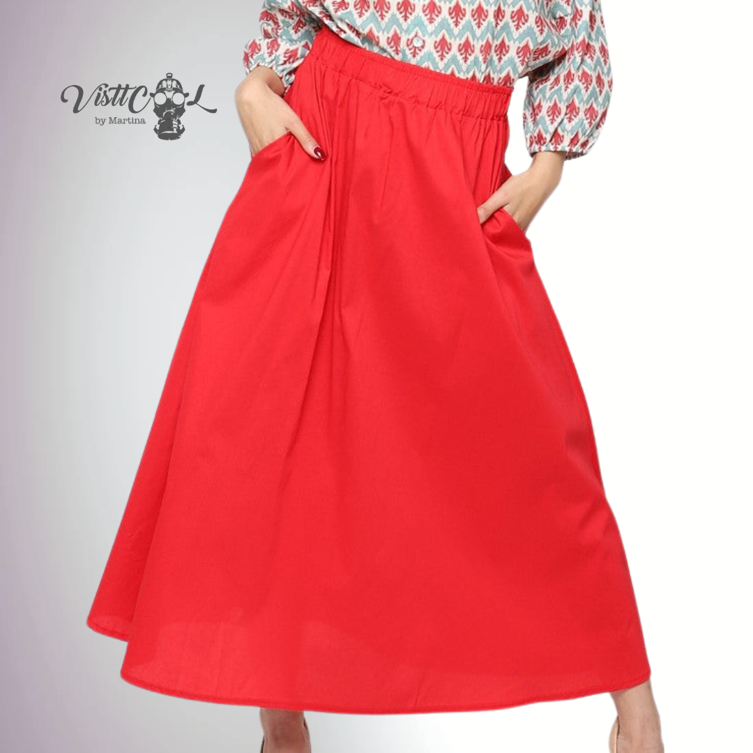 Long cotton skirt