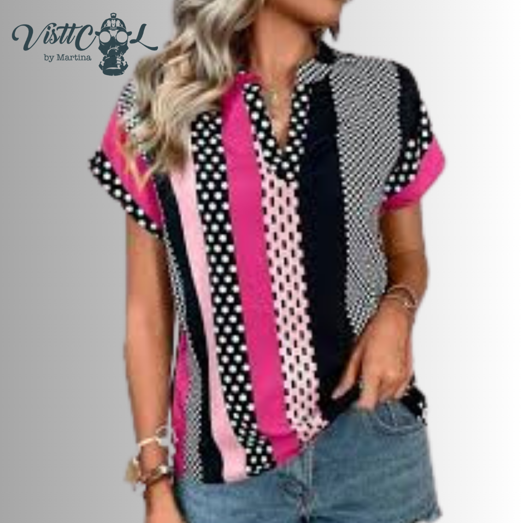 Blusa ligera de lunares -20%