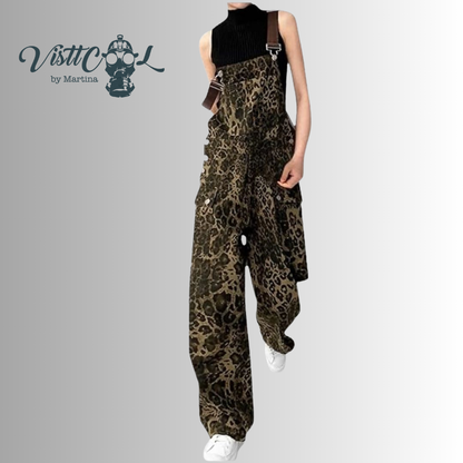 Peto Vaquero estampado animal Oversize