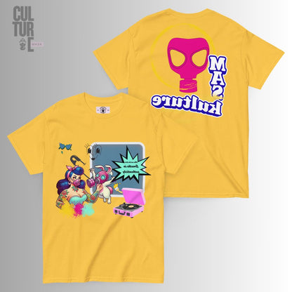 Camiseta pinup amarilla