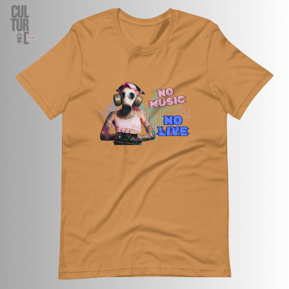 Camiseta manga corta NO MUSIC...