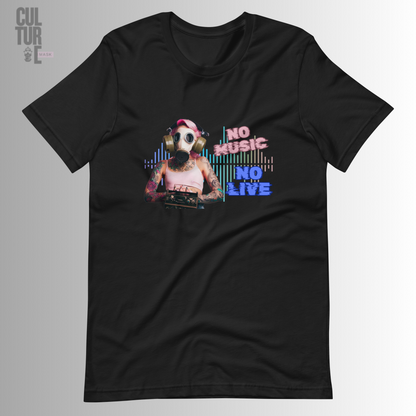 Camiseta manga corta NO MUSIC...